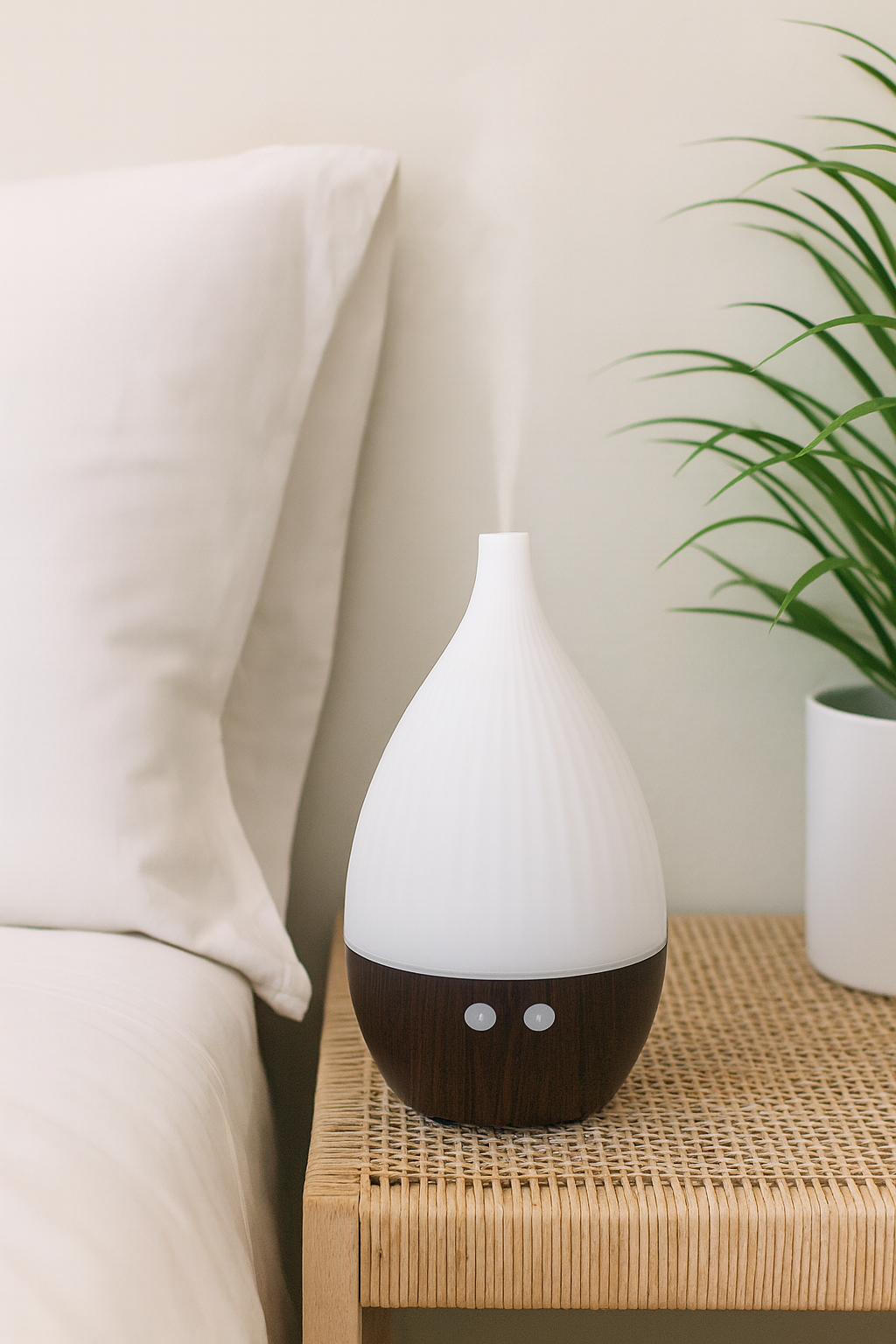 Diffuseur d’Huiles Essentielles Bio Blanc – 130 ml